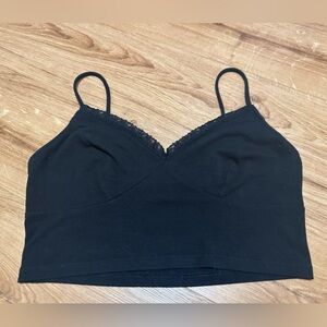 No Boundaries Black Lace-Edged Bandeau